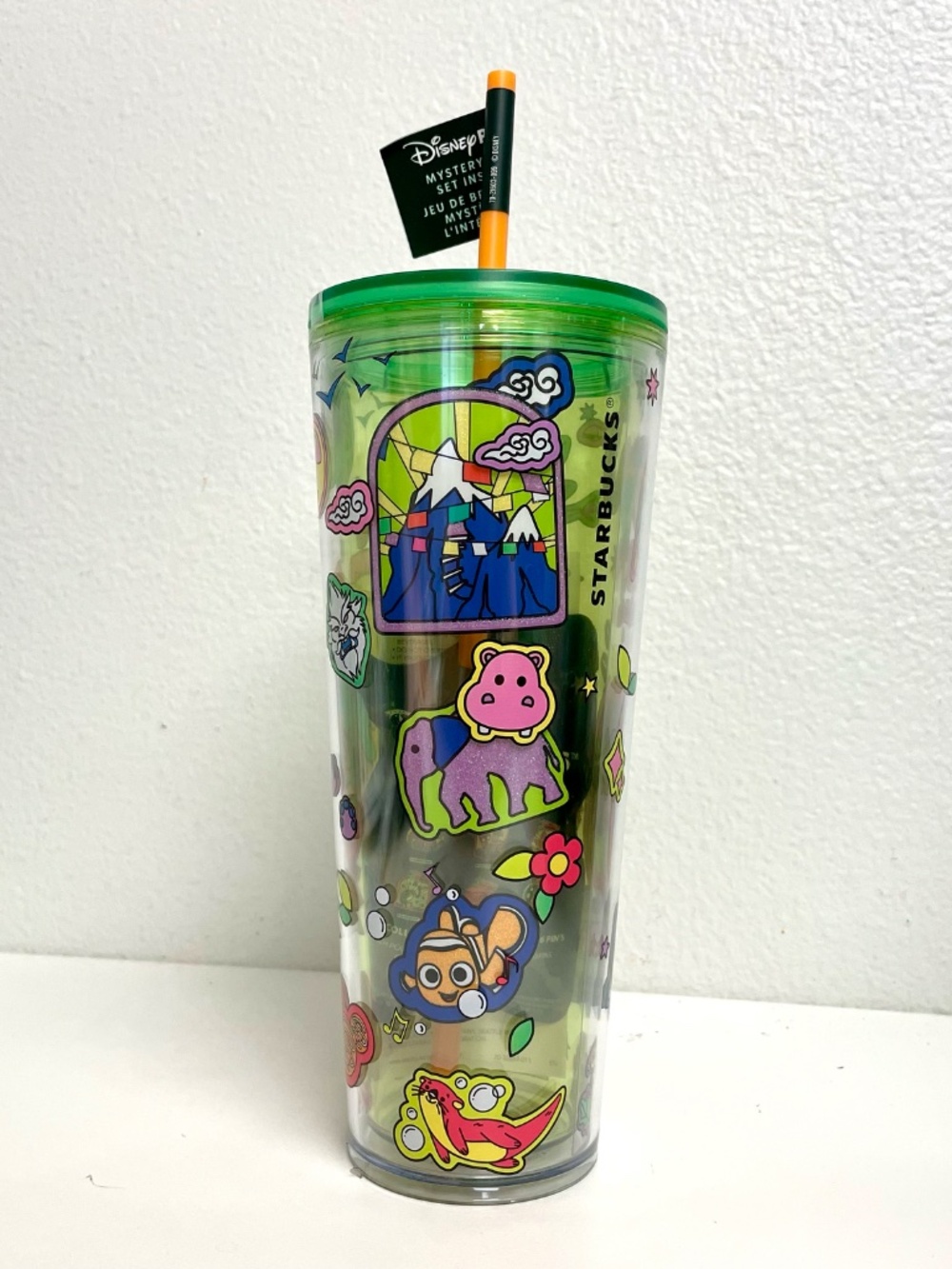 2025 Disney Starbucks Animal Kingdom 24oz Tumbler WITH 2 MYSTERY PINS - NEW - Picture 2 of 3